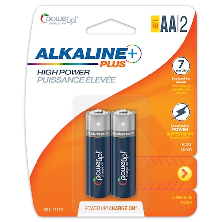Batteries Alkaline Plus AA, PK 2